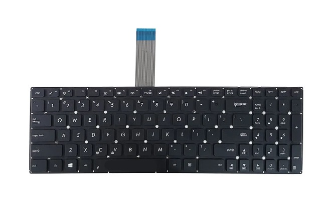کیبرد لپ تاپ ایسوس X550 مشکی-اینترکوچک فلت بلند