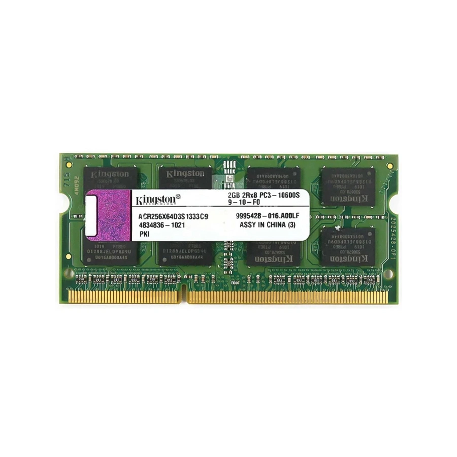 رم لپتاپ 2 گیگ DDR3-PC3 10600S-1333 kingston