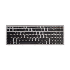 کیبورد لپ تاپ لنوو IdeaPad Z500 مشکی با فریم نقره ای