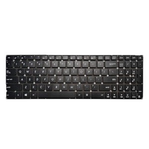 کیبورد لپ تاپ ایسوس VivoBook X542 بدون فریم به همراه کلید پاور (مشکی، اینتر کوچک)