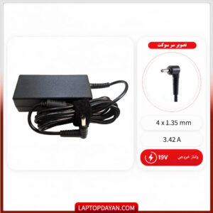 آداپتور لپ تاپ ایسوس زنبوکی 19v 3.42a