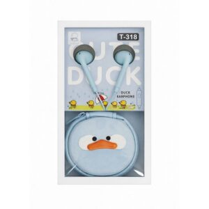 هندزفری سیمی duck مدل T-318 آبی