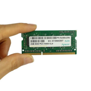 رم لپتاپ 2 گیگ ddr 3 باس 10600 برند apacer