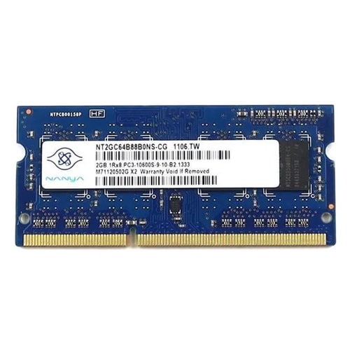 رم لپتاپ 2 گیگ ddr 3 10600 برند nanya