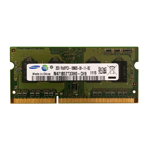 رم لپتاپ 2 گیگ ddr 3 باس 12800 سامسونگ