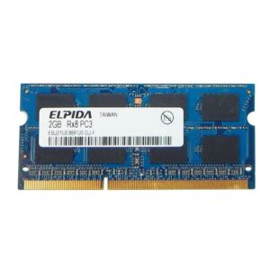 رم لپتاپ 2 گیگ ddr 3 باس 12800 برند elpida
