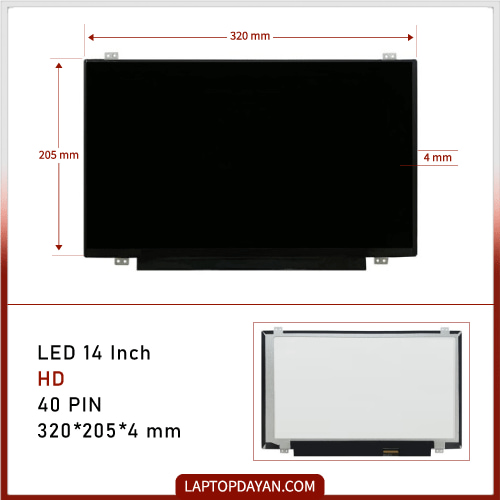 ال ای دی لپ تاپ 14 اینچ 40 پین HD
