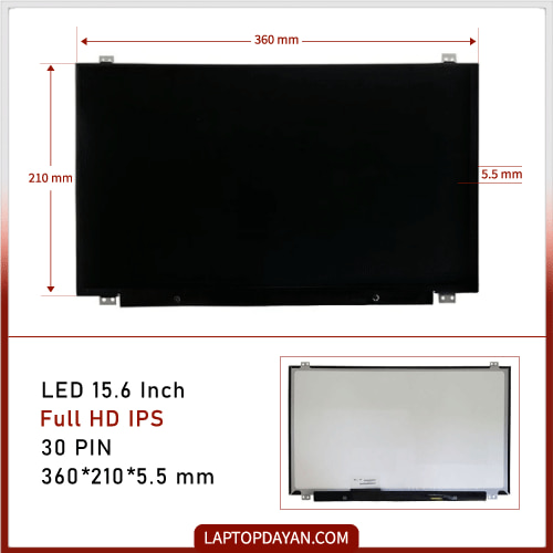ال ای دی لپ تاپ 15.6 اینچ 30 پین Full HD IPS