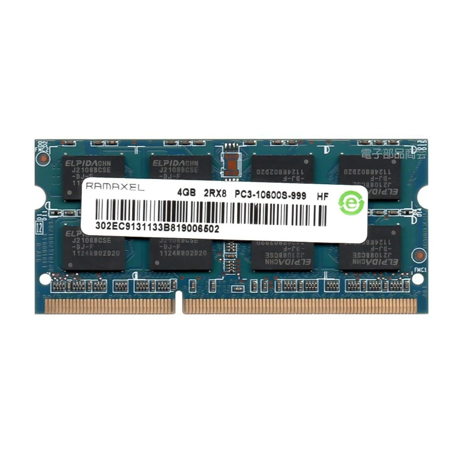رم لپتاپ 4 گیگ DDR3-PC3 10600S-1333S RAMAXEL